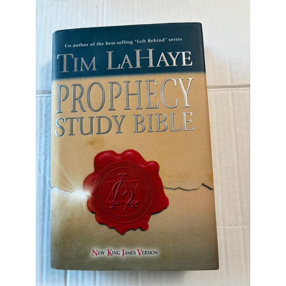 Tim LaHaye Prophecy Study Bible NKJV Hardcover Thumb Indexed AMG Publishers